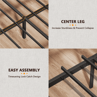 Tydimor Full Size Bed Frame with 2 Drawers & LED Lights & Charging Station, Beds with Headboard & 10.10" Under Bed Storage, No Box Spring Needed, Easy Assembly, Rustic Brown