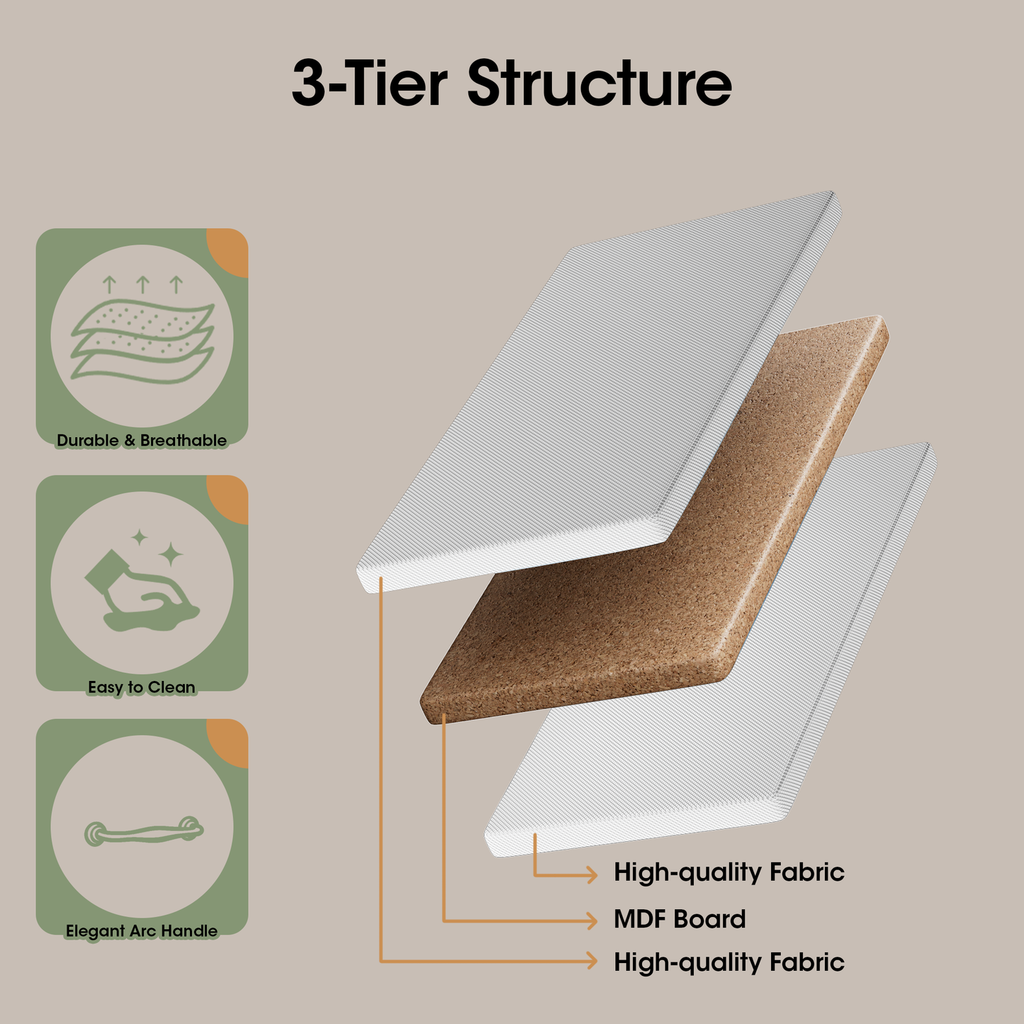 Tydimor Fabric Storage Dresser with 10 Drawers for Bedroom, Modern Wide Chest for Living Room, White