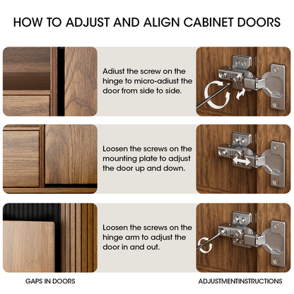 Tydimor TV Cabinet Stands for TVs up to 65", Entertainment Center with Storage Shelf & Outlet, Media Console Table with Drawers for Living Room